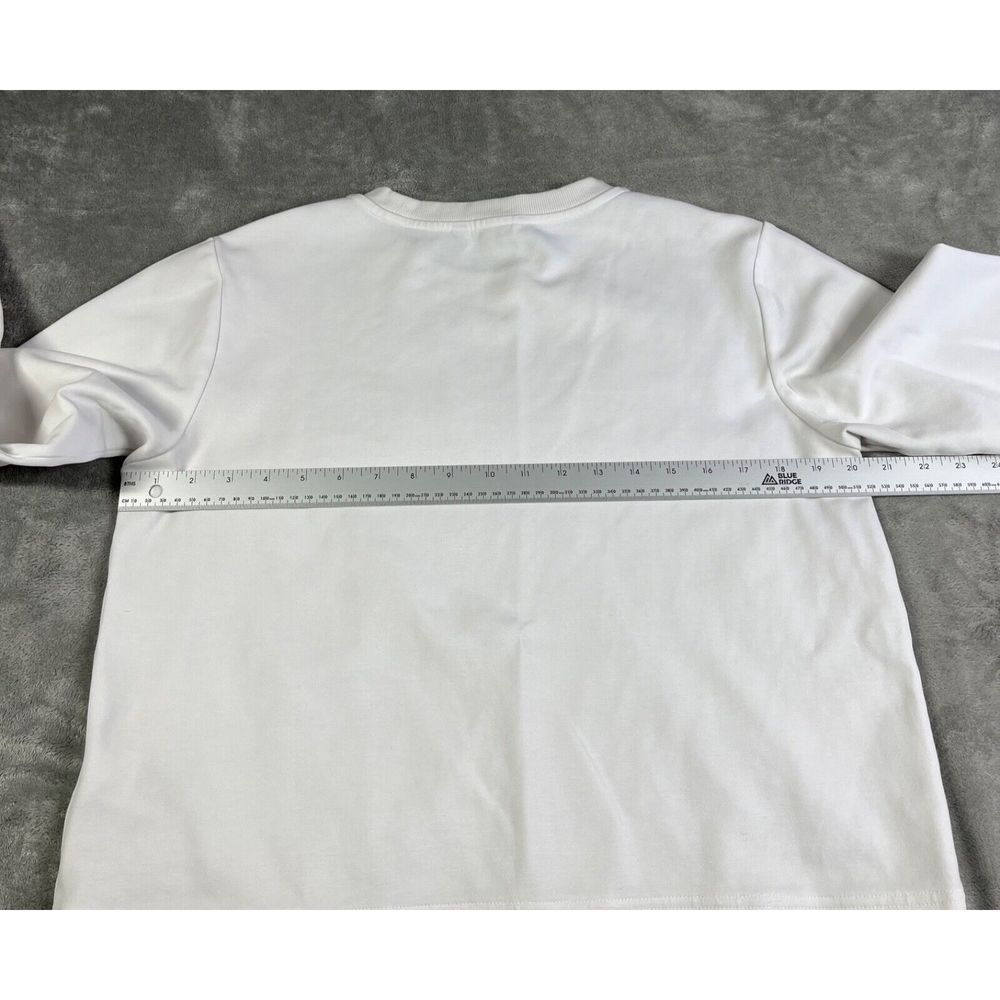 Athleta Gallery Top 2.0 Women's Medium White Long Sleeve Tunic High-Low Hem - Picture 6 of 9
